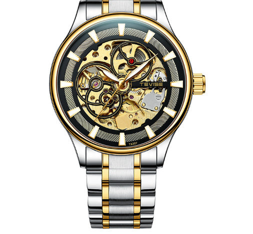 Men’s Luminous Star Mechanical Watch – Day & Night Stylish Timepiece