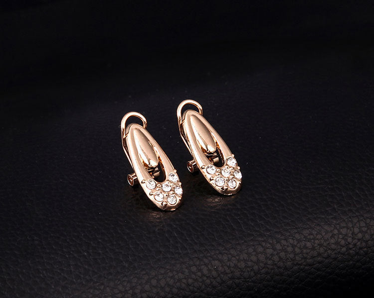 18K Gold-Plated Bridal Necklace and Earring Set – Elegant Wedding Jewellery