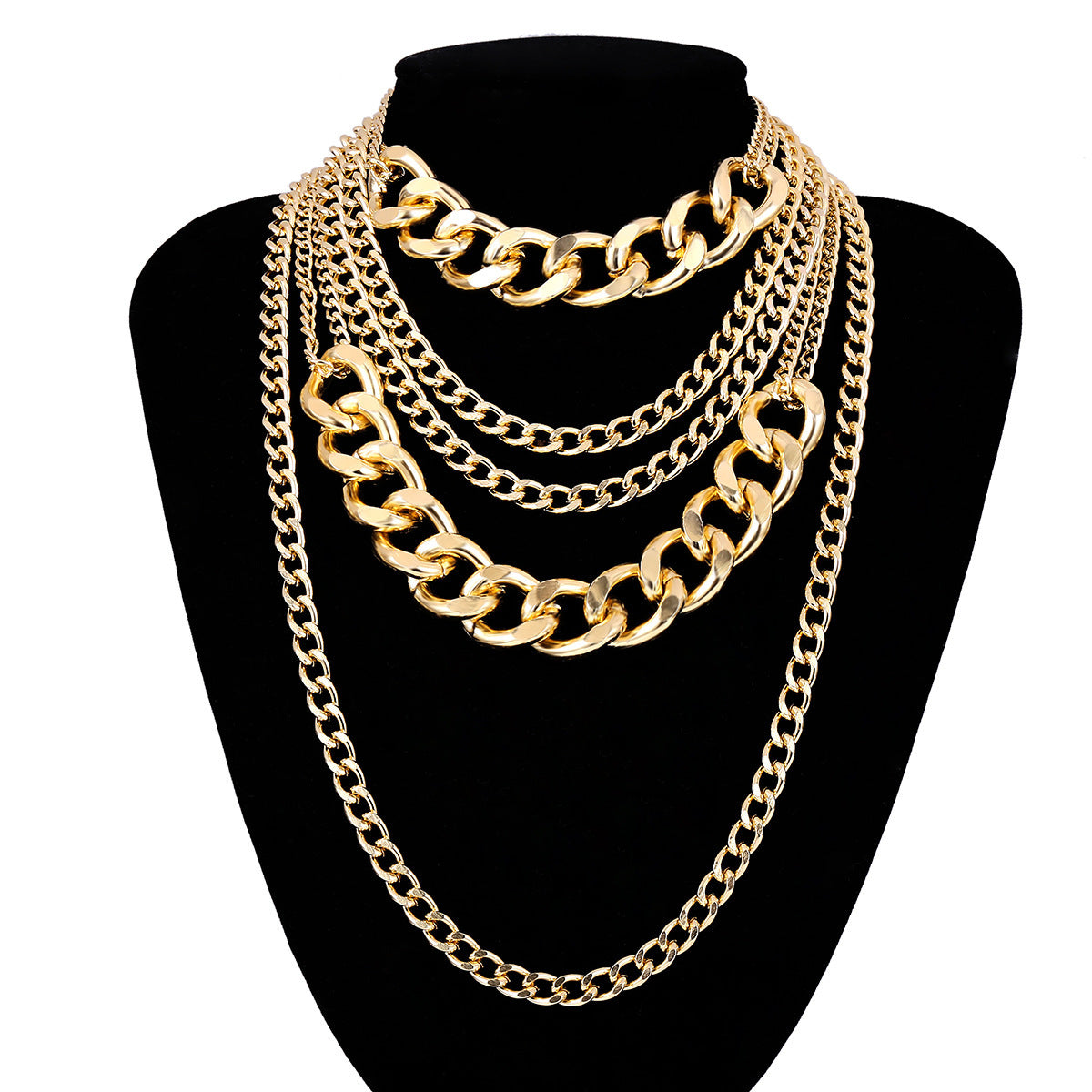 Hip-Hop Style Multi-Layer Tassel Chain Necklace