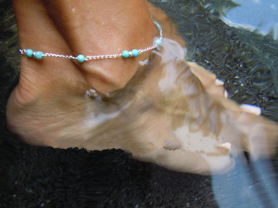 Fashion Handmade Beaded Anklets – Boho Summer Foot Jewellery for Women