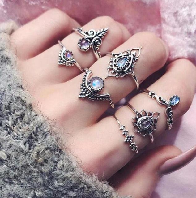 Vintage Knuckle Ring Set – Chic Women’s Finger Jewellery