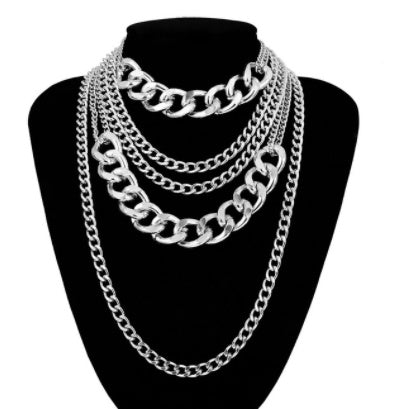 Hip-Hop Style Multi-Layer Tassel Chain Necklace