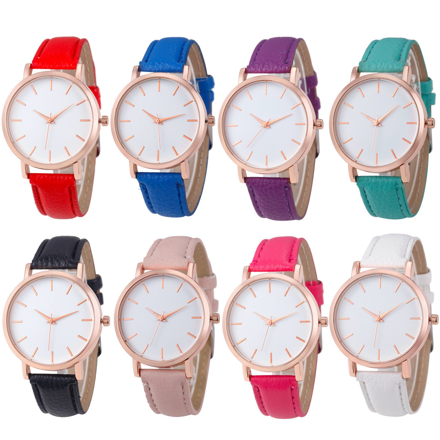 ⌚ Elegant Quartz Watch – PU Leather & Alloy