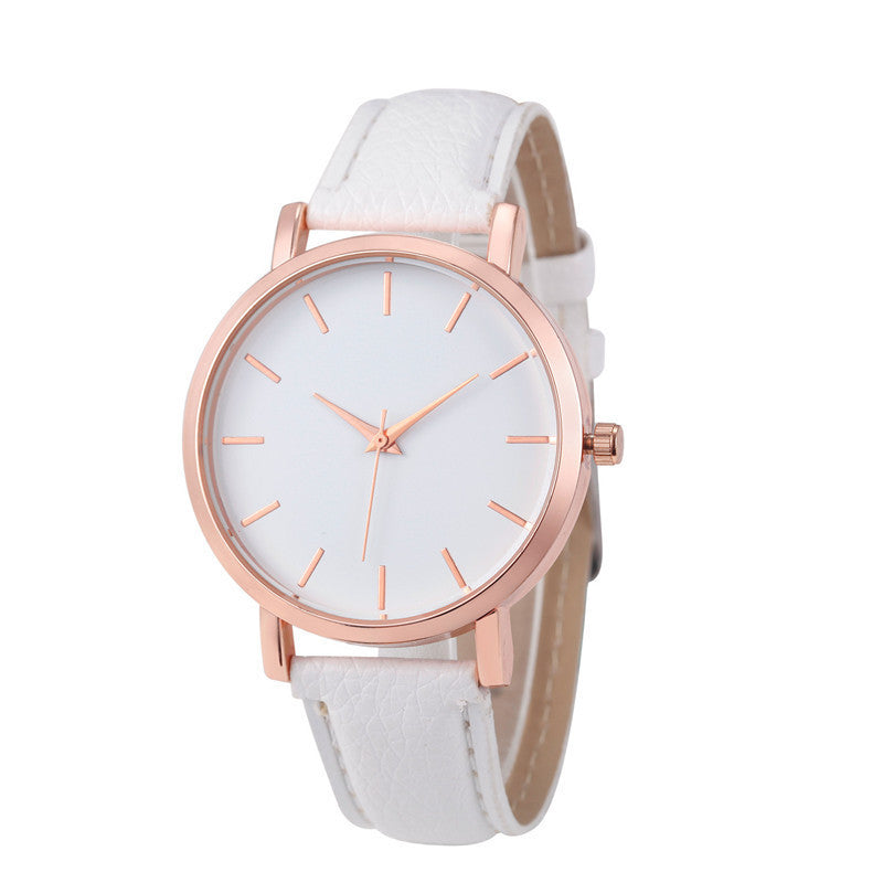 ⌚ Elegant Quartz Watch – PU Leather & Alloy