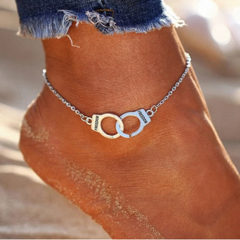 Handcuff Style Beach Anklet – Women’s Fashion Foot Chain