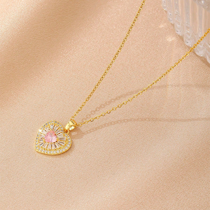 Light Luxury Love Necklace – All-Match Elegant Jewellery for Women