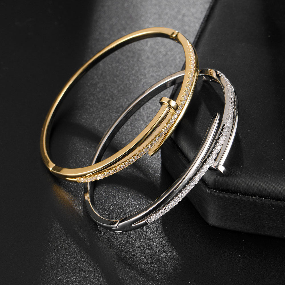 Edgy Nail-Inspired Bracelet – Unique Women’s Fashion Jewellery