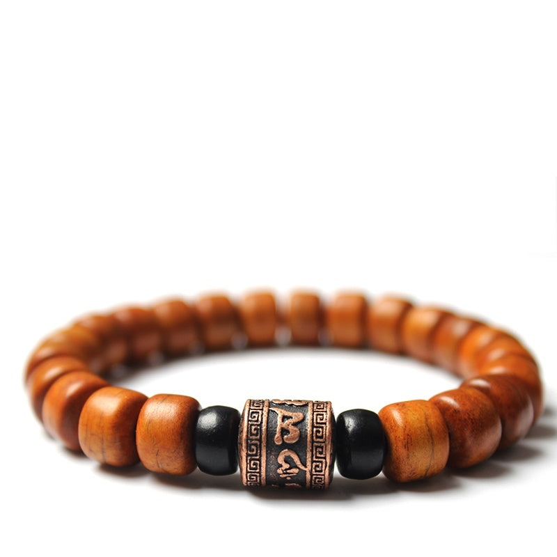 Tibetan Yak Bone Beads Bracelet for Men – Handcrafted Spiritual Wrist Beads