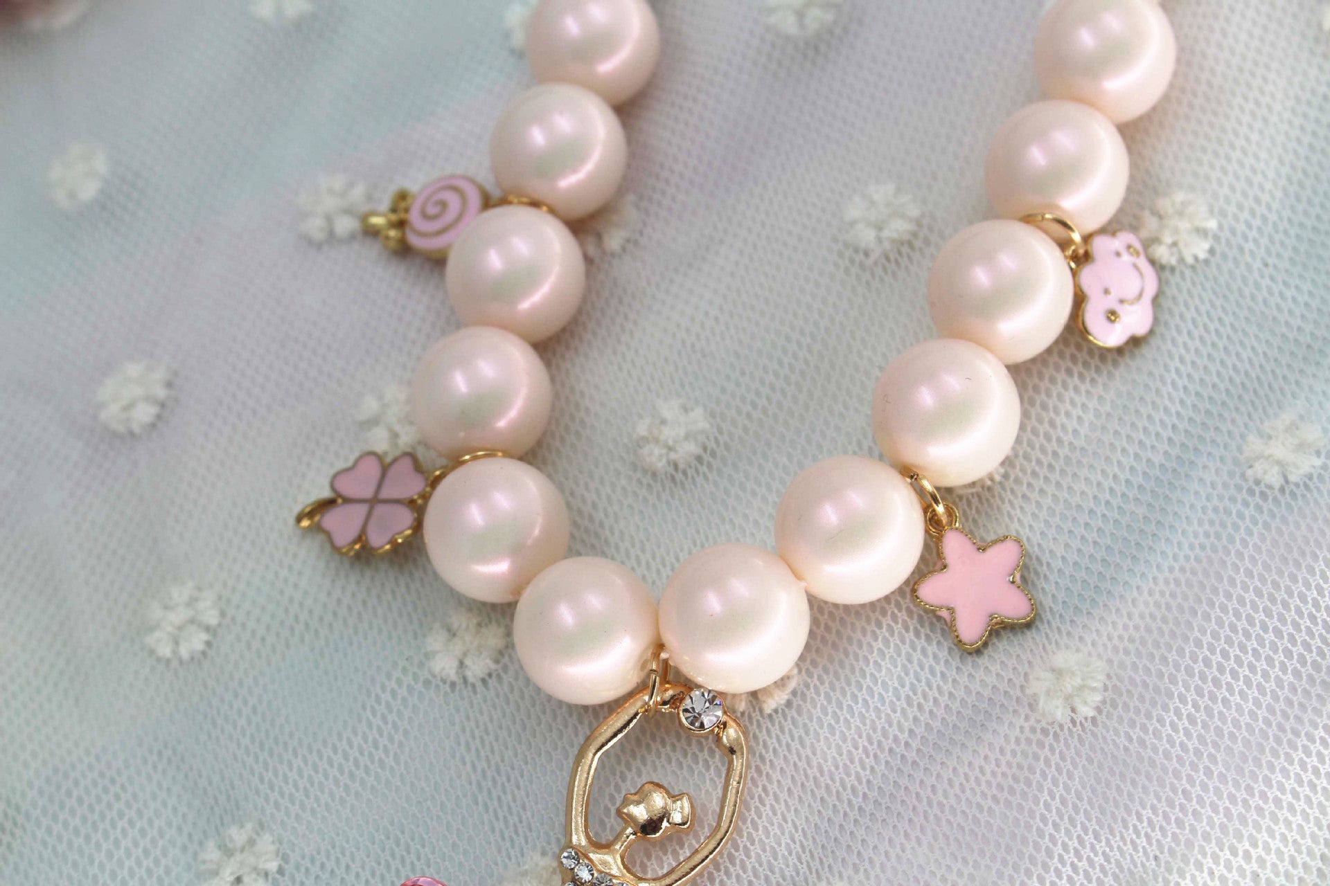 Children’s Korean Style Pearl Necklace – Girls’ Fashion Jewellery