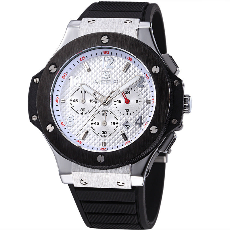 Men’s Luxury Quartz Sports Watch – Military Chronograph Timepiece