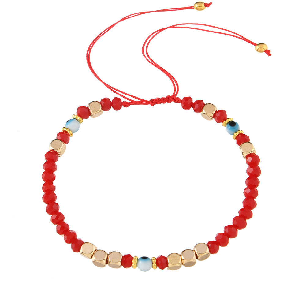 His and Hers Beaded Hand-woven Bracelets