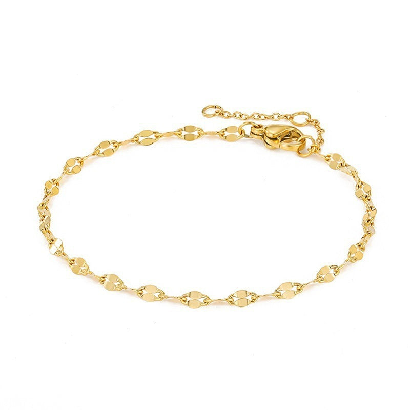 Women’s Non-Fading Stainless Steel Anklet – Stylish & Durable