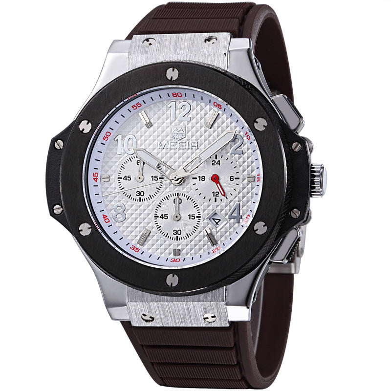 Men’s Luxury Quartz Sports Watch – Military Chronograph Timepiece