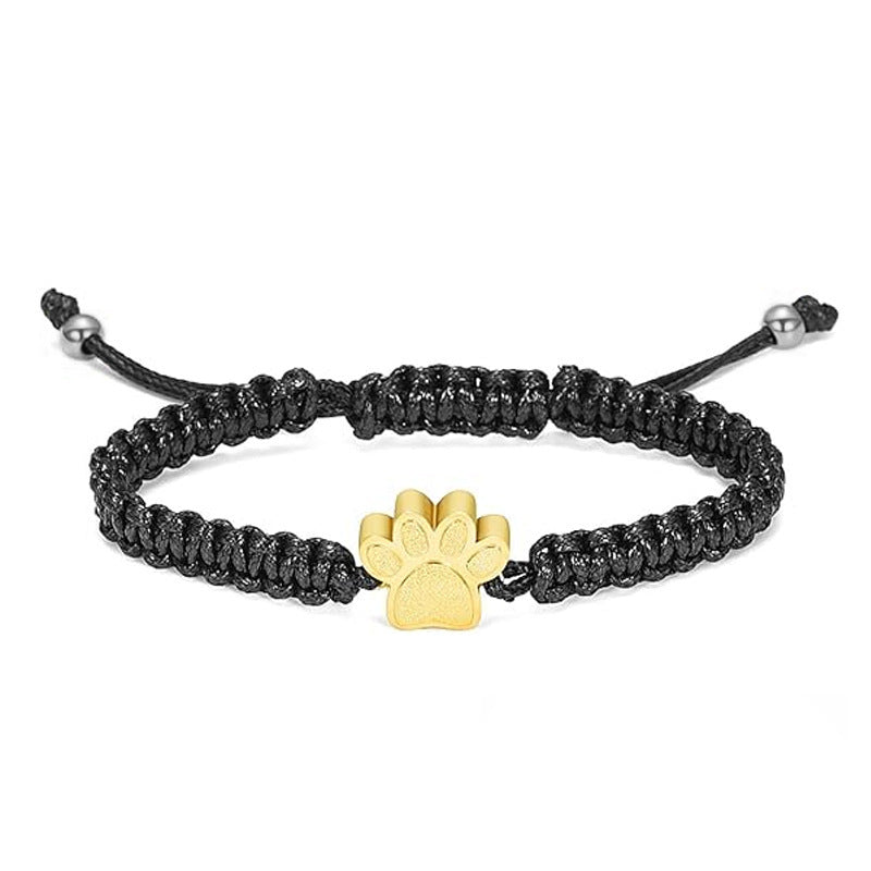 Memorial Pet Hair Ashes Bracelet – Stainless Steel Open Design