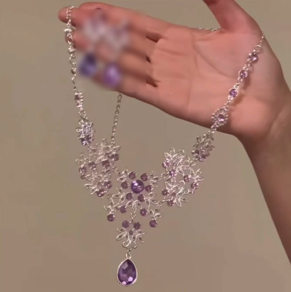 Women’s Industrial Chic Necklace & Earrings Set – Bold Statement Jewellery