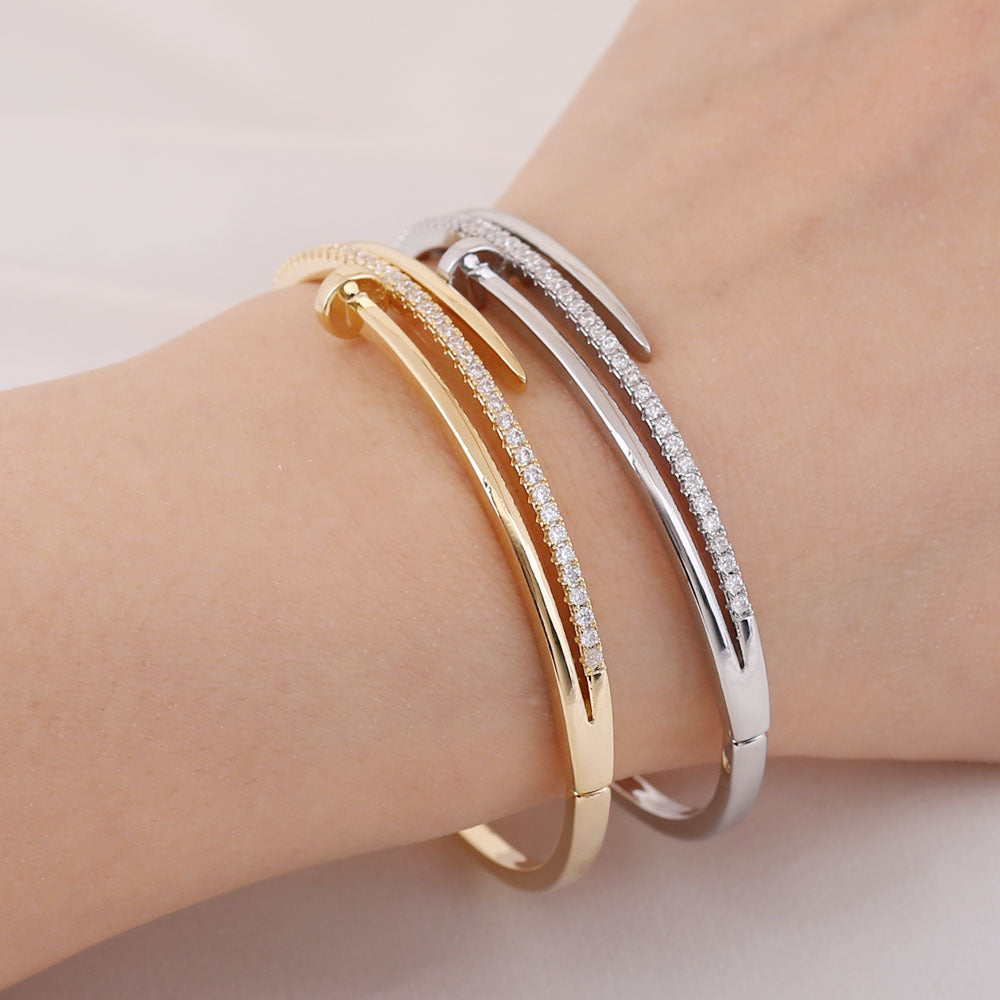 Edgy Nail-Inspired Bracelet – Unique Women’s Fashion Jewellery
