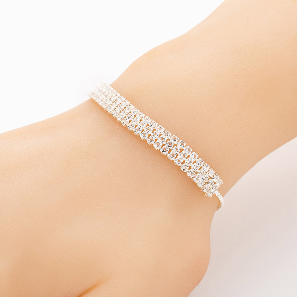 Simple Retractable Diamond Claw Chain Adjustable Bracelet