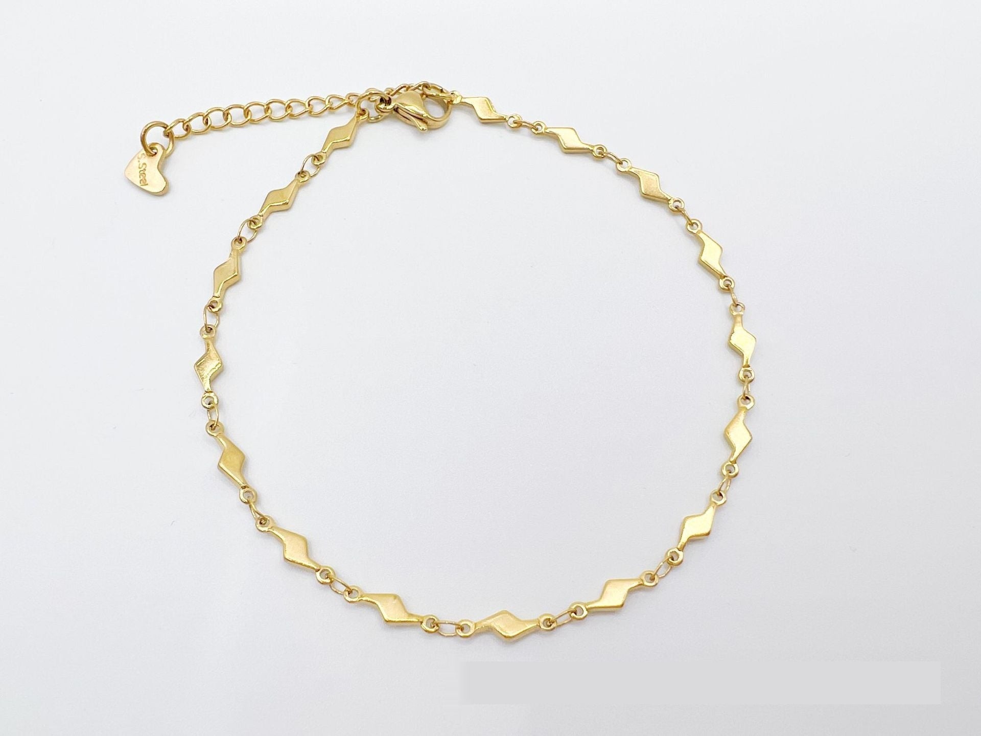 European & American Style Stainless Steel Anklet – Simple & Elegant