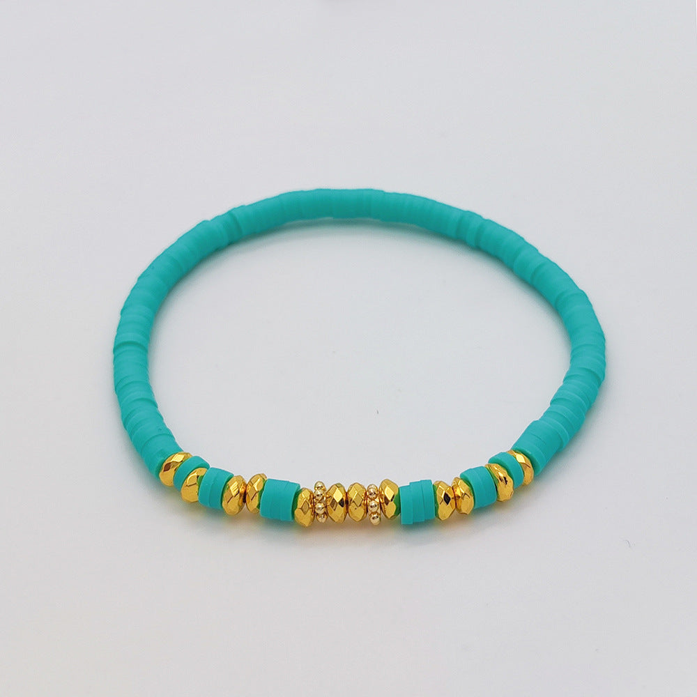 Holiday Beach Style Colorful Beaded Bracelet – Vibrant Summer Fashion for Women