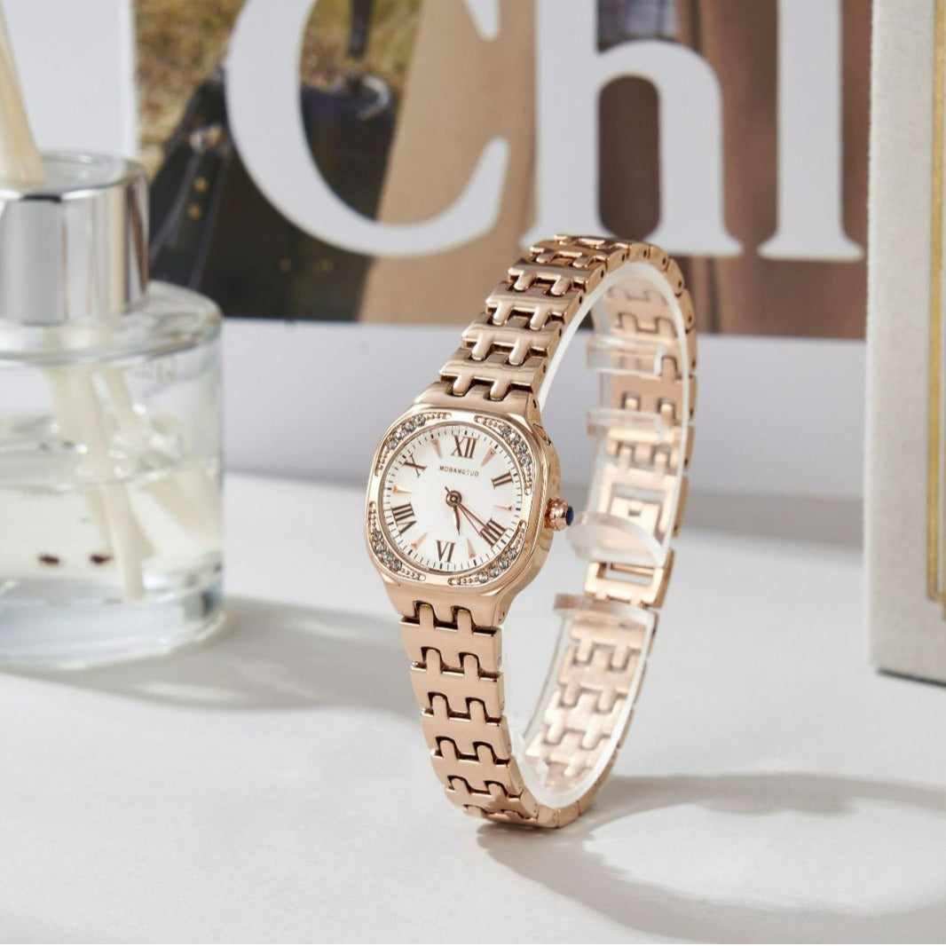 Fashion New Women’s Square 3D Dial Wrist Watch – Elegant Ladies Timepiece