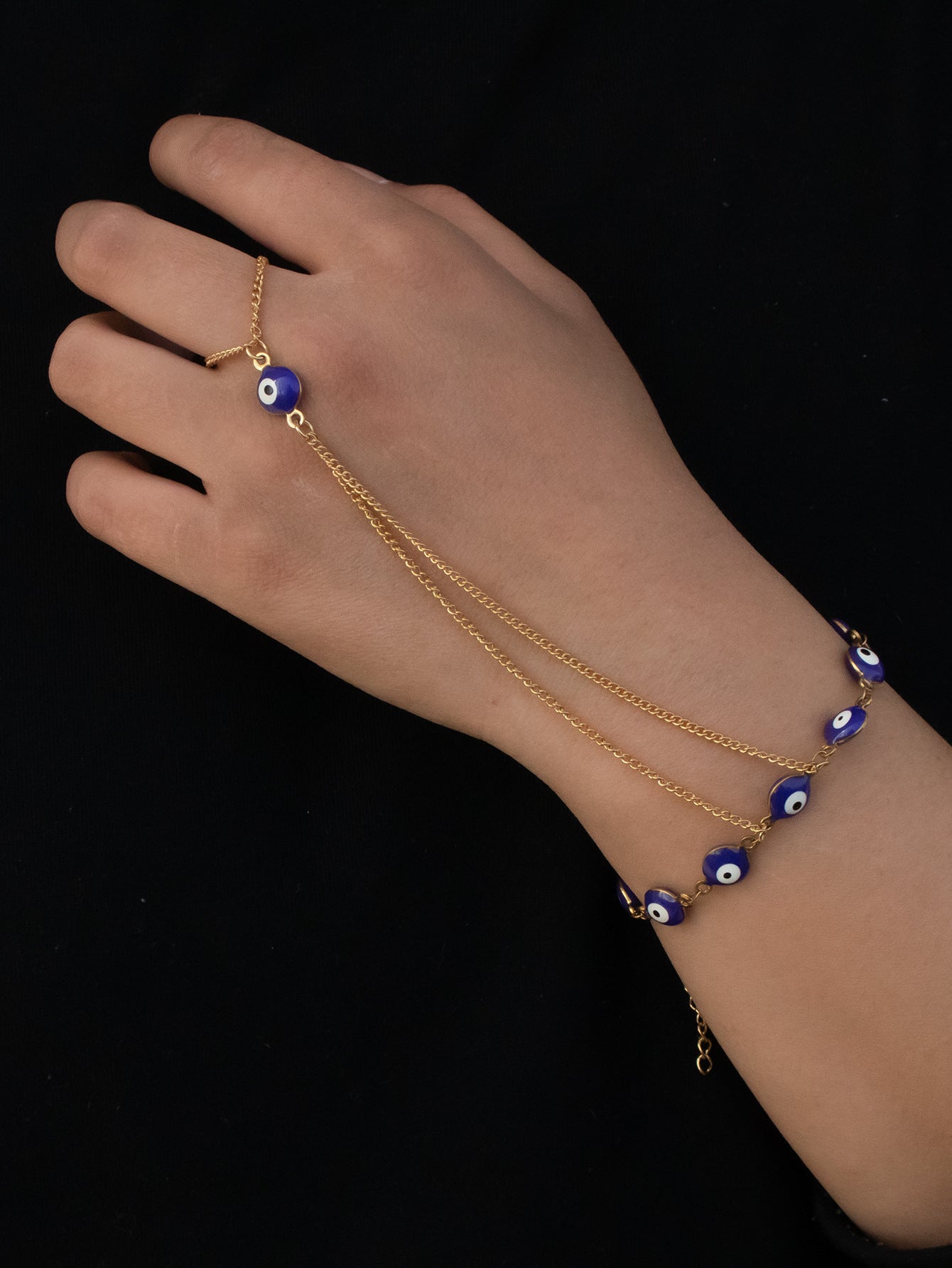 Women’s Titanium Steel Evil Eye Lucky Bracelet