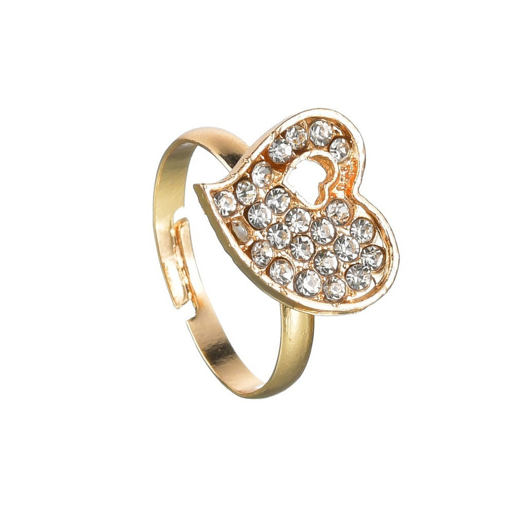 Love-Themed Couple Jewellery Set – Necklace, Earrings & Bracelet with Heart Design