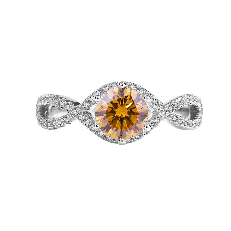 S925 Sterling Silver Moissanite Ring – Elegant Women’s Jewelry