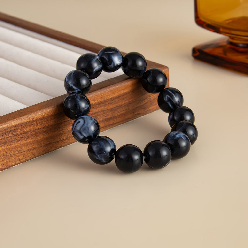 Handmade Beaded Bamboo Resin Bracelet