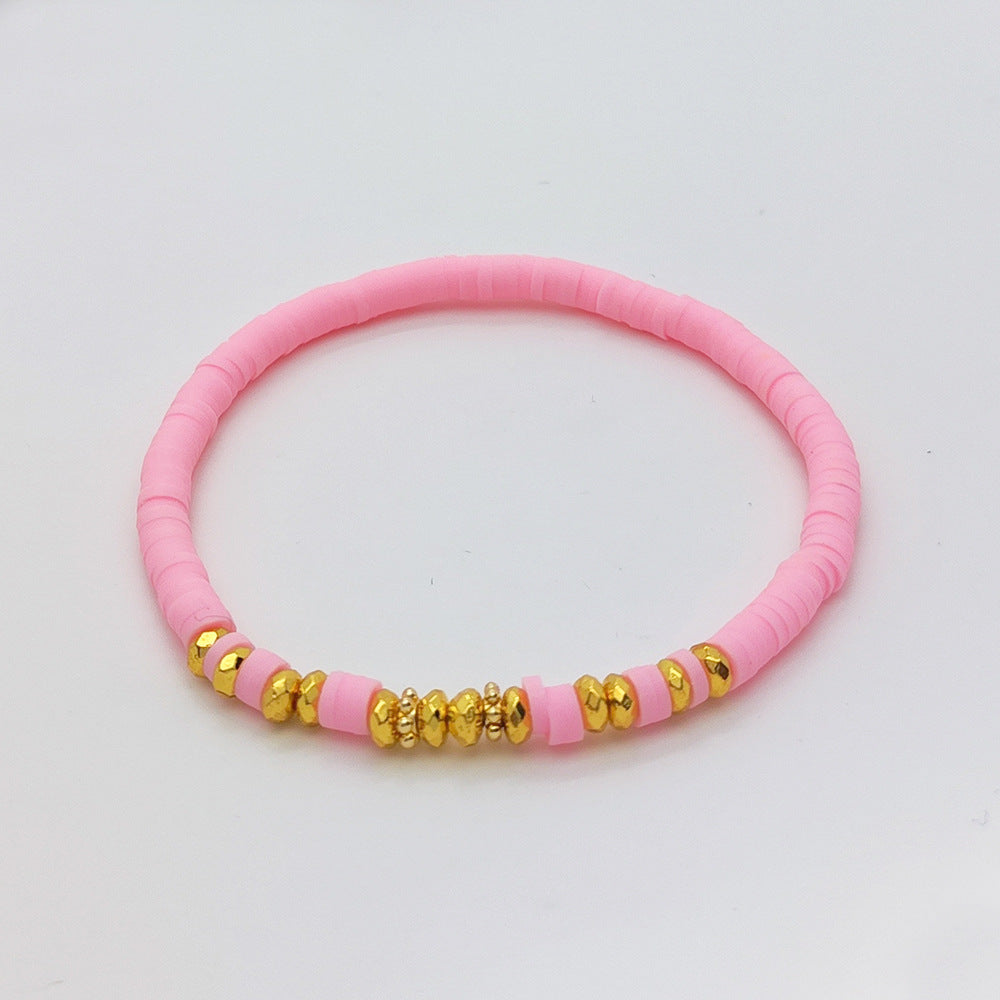 Holiday Beach Style Colorful Beaded Bracelet – Vibrant Summer Fashion for Women