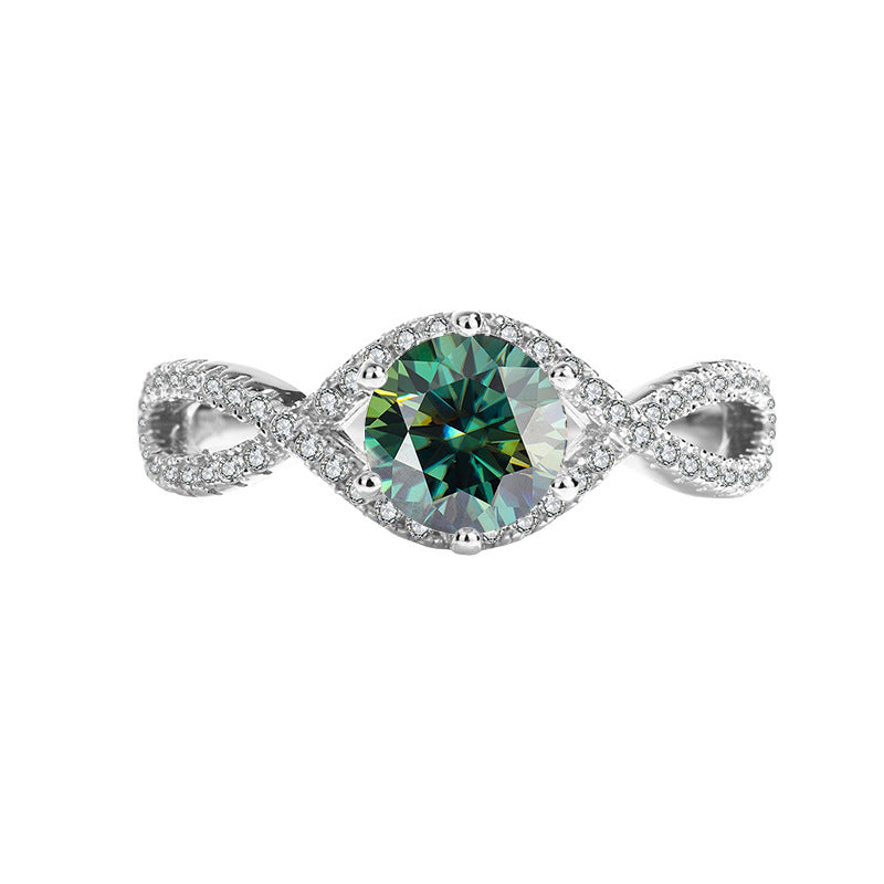 S925 Sterling Silver Moissanite Ring – Elegant Women’s Jewelry