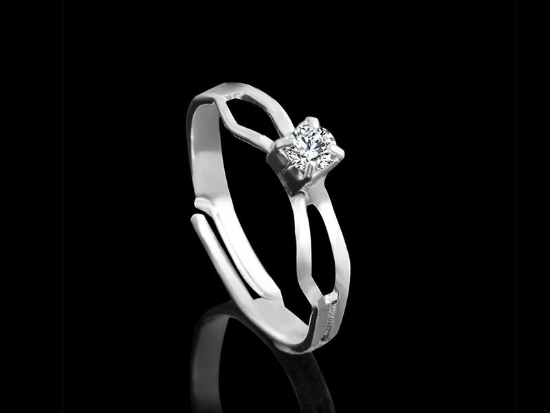 4-Piece Rhinestone Jewellery Set – Necklace, Earrings, Ring & Bracelet for Women