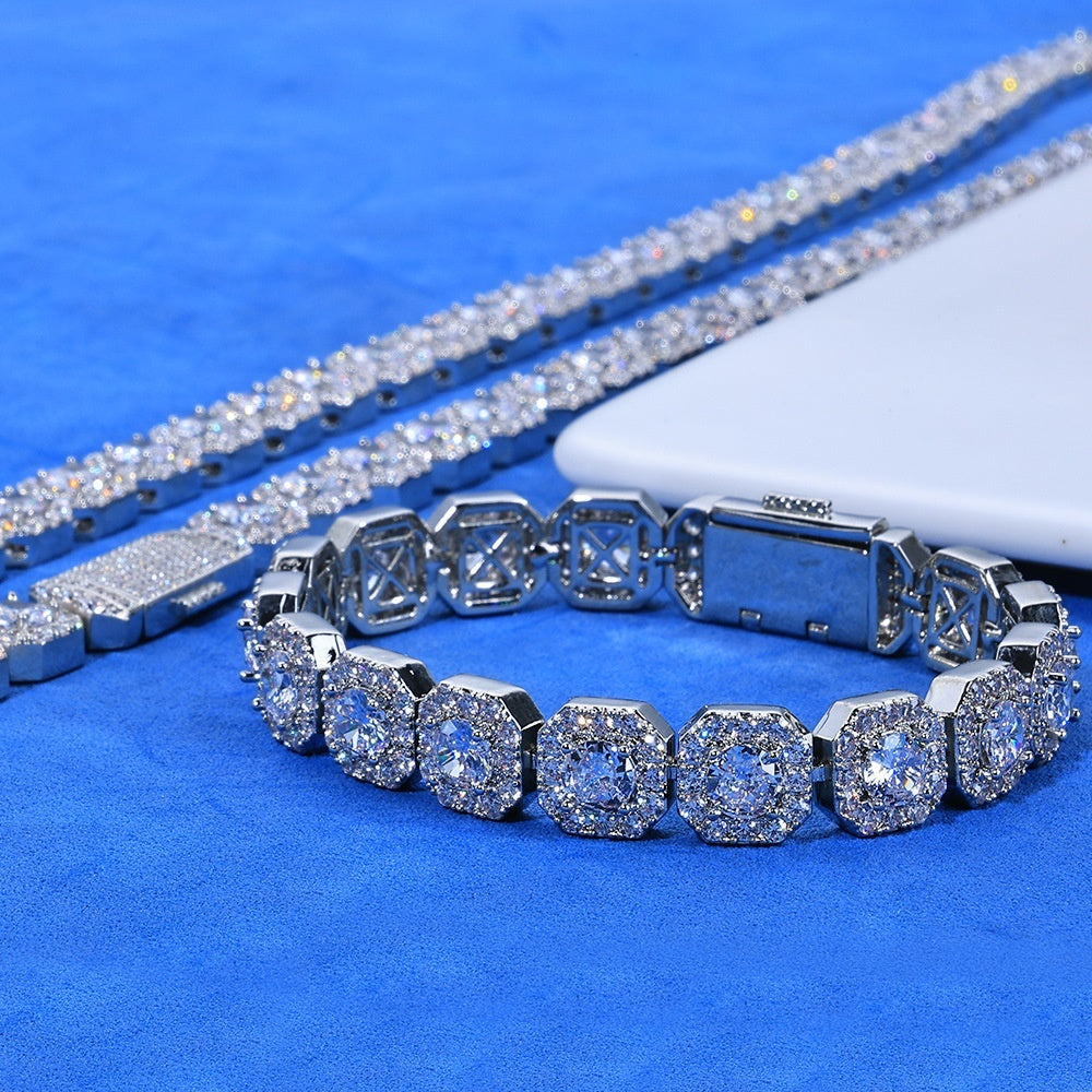 Personalized Full Diamond Men’s Bracelet – Luxury Design