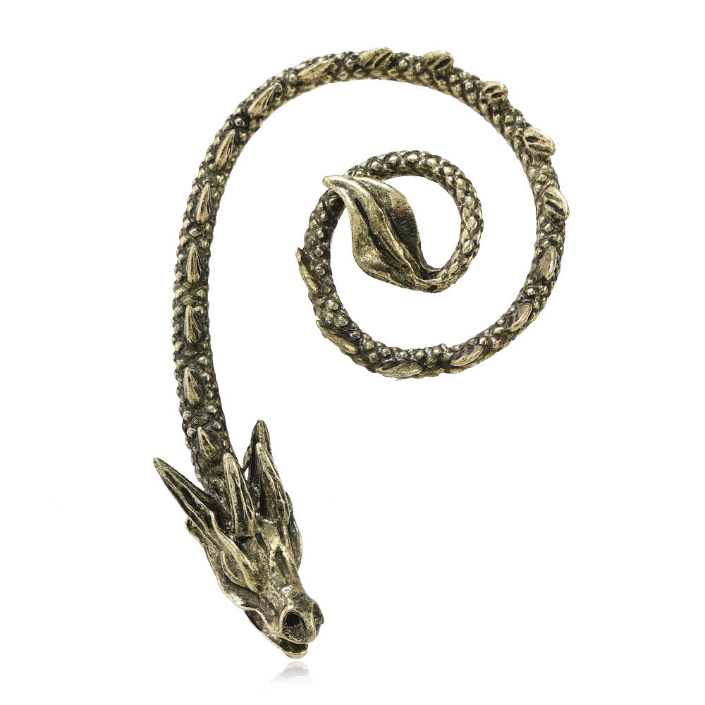 Punk Vintage Flying Dragon Ear Hooks – Fashion Statement Earrings