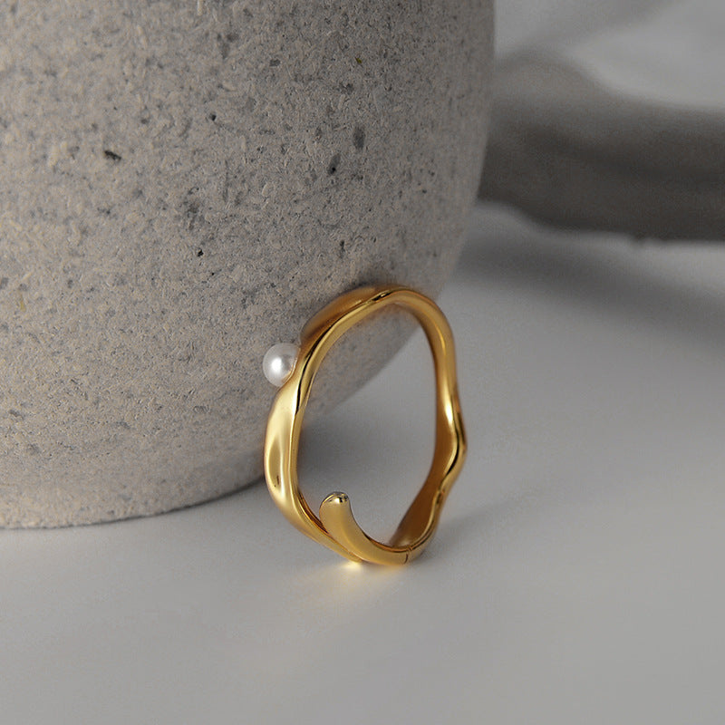Minimalist Sterling Silver Irregular Ring