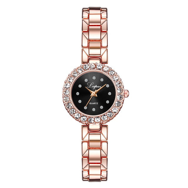 Luxury Women’s Watch and Bracelet Set – Fashion Quartz Wristwatch with Bangle for Ladies