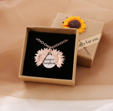 You Are My Sunshine Sunflower Necklace – For Women & Men