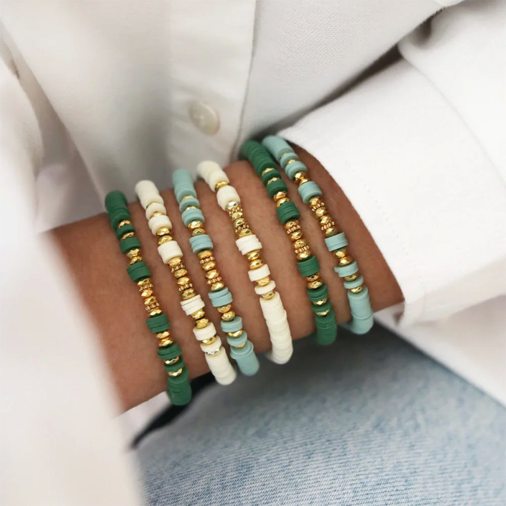 Holiday Beach Style Colorful Beaded Bracelet – Vibrant Summer Fashion for Women