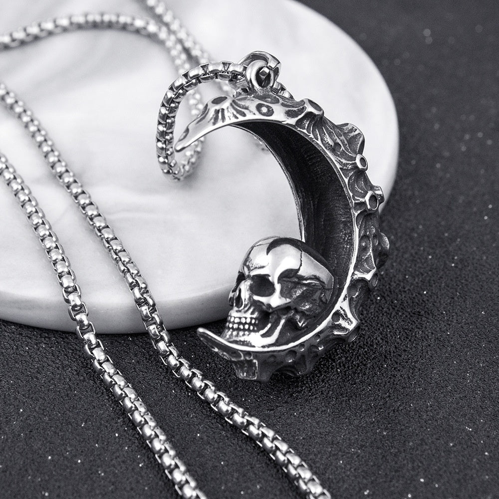 New Skull Necklace for Men – Stainless Steel Gothic Jewellery
