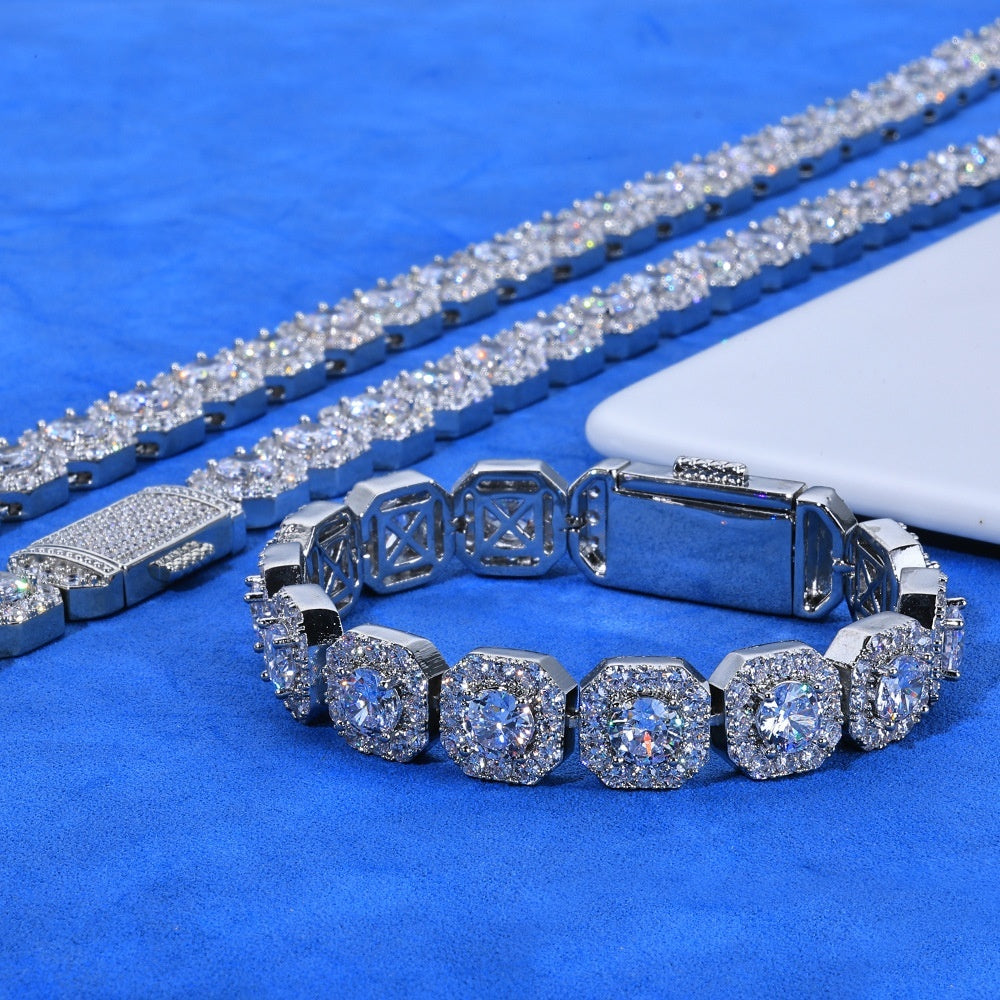 Personalized Full Diamond Men’s Bracelet – Luxury Design