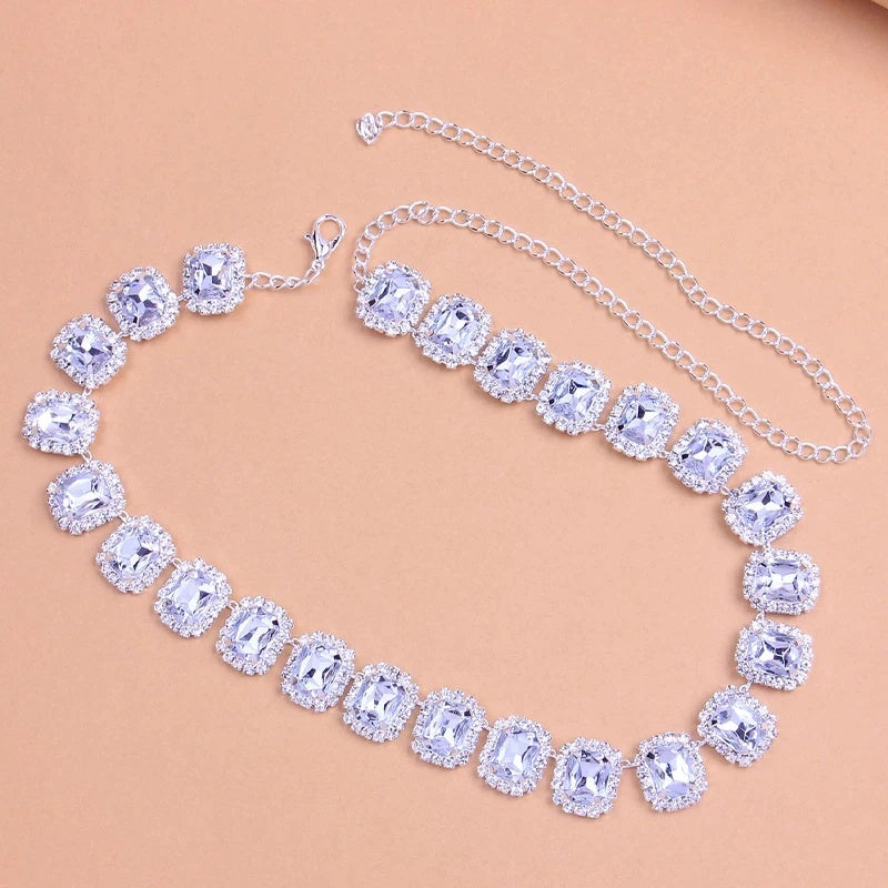Elegant Retro Crystal Short Chain Necklace