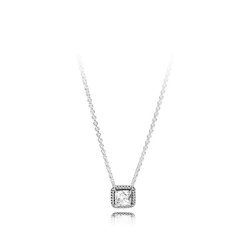 S925 Sterling Silver Stacking Necklace – Minimalist Women’s Jewelry