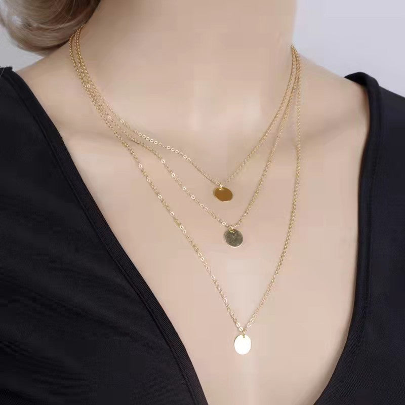 Sequined Short Clavicle Necklace – Simple and Elegant Women’s Jewellery