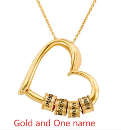 Personalized Heart Name Necklace – Custom Women’s Pendant Jewellery, Perfect Mother’s Day Gift