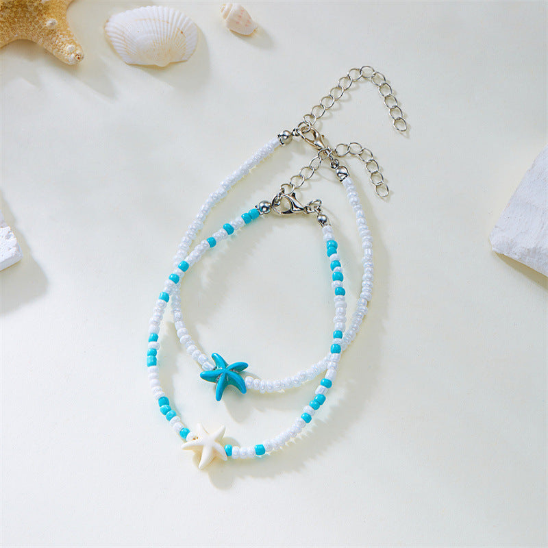 Summer Beaded Anklet for Women – Fashion Foot Bracelet