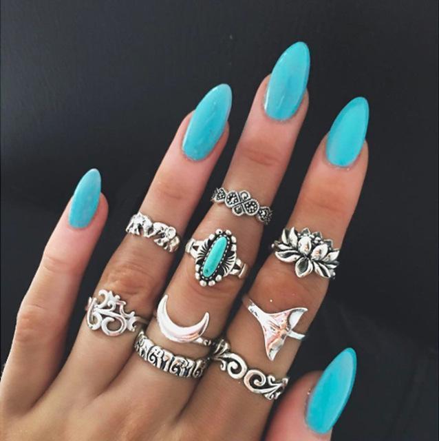 Vintage Knuckle Ring Set – Chic Women’s Finger Jewellery