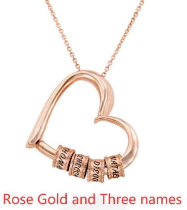 Personalized Heart Name Necklace – Custom Women’s Pendant Jewellery, Perfect Mother’s Day Gift