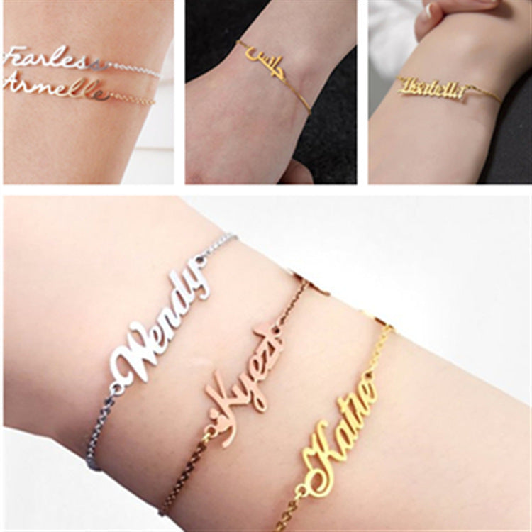 Personalized Custom Name Bracelet – Adjustable Stainless Steel Women’s Jewellery