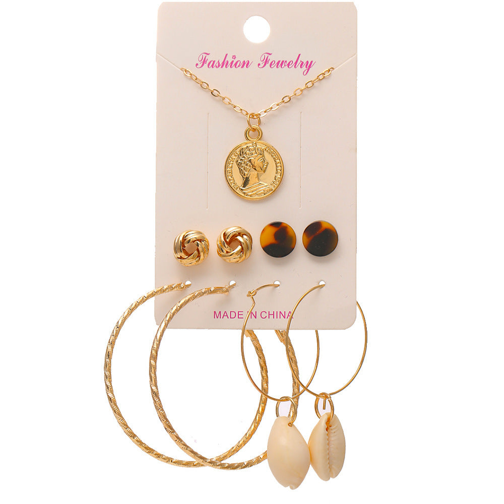 Pearl Headdress & Tassel Earrings Jewellery Set – Retro Chic