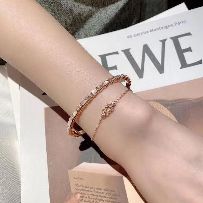 Thick Plated Diamond Bracelet – Full-Hand Luxury Jewellery for Women