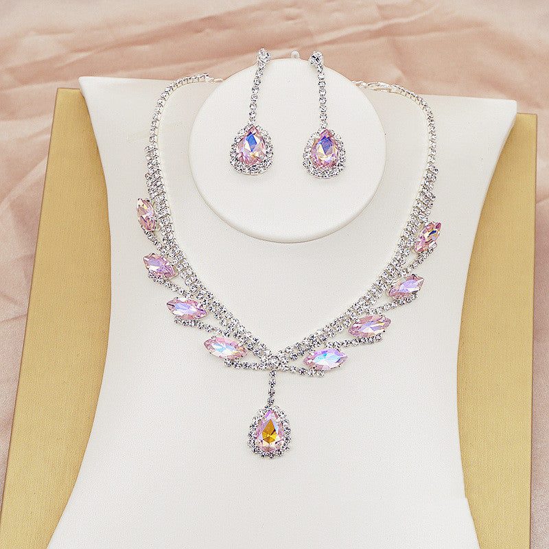 Luxury Crystal Necklace Set for Women – Elegant Party Jewellery